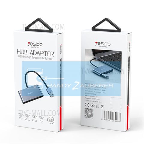 HB12 YESIDO HUB Adapter USB 4x USB Anschluss
