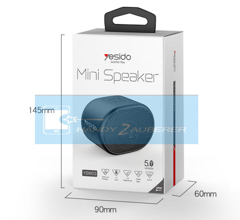 YSW03 YESIDO Mini Musik Speaker 360 Sound