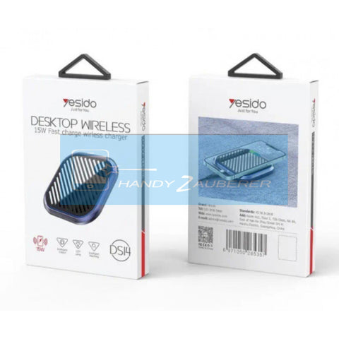 DS14 YESIDO 15W Fast Charge Wireless Charger